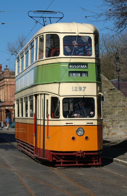 Tram, National Tramway Museum, Crich, Derbyshire.