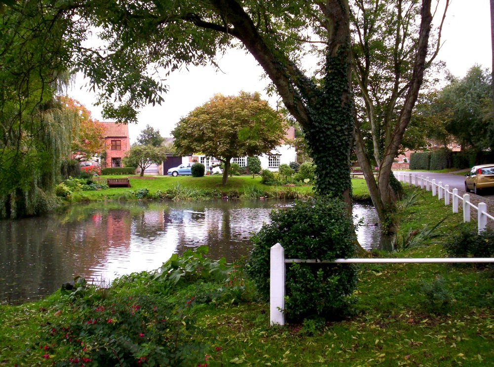 Photograph of The village pond, Somerleyton, Suffolk.