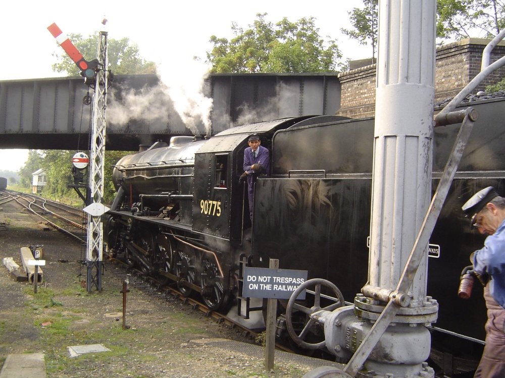 Man and Machine, North Norfolk Station, Sheringham       Preserved WD2-10-0