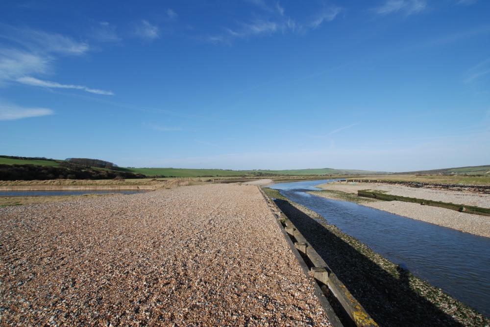 The River Cuckmere Estuary, Cuckmere Haven, East Sussex.