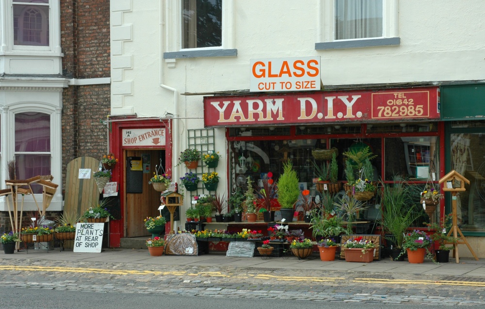 Photograph of DIY Shop, Yarm High Street, Cleveland, Teesside.