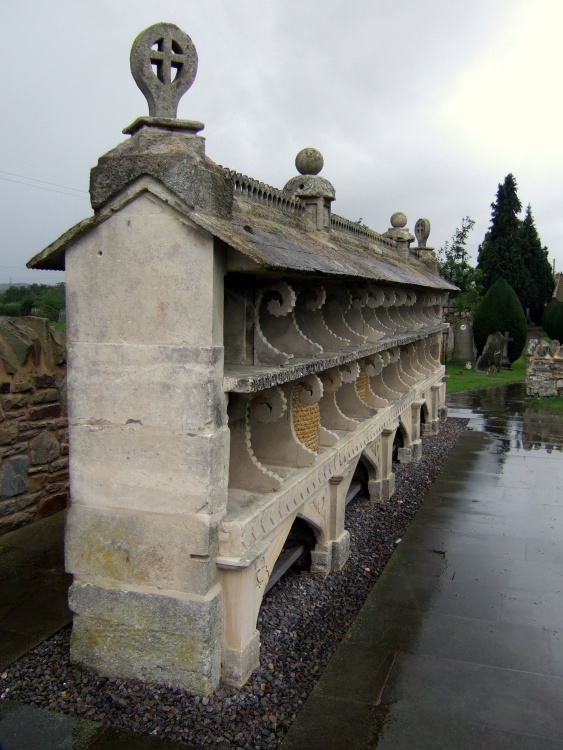 Bee Shelter behind Church at Hartpury, Gloucestershire.