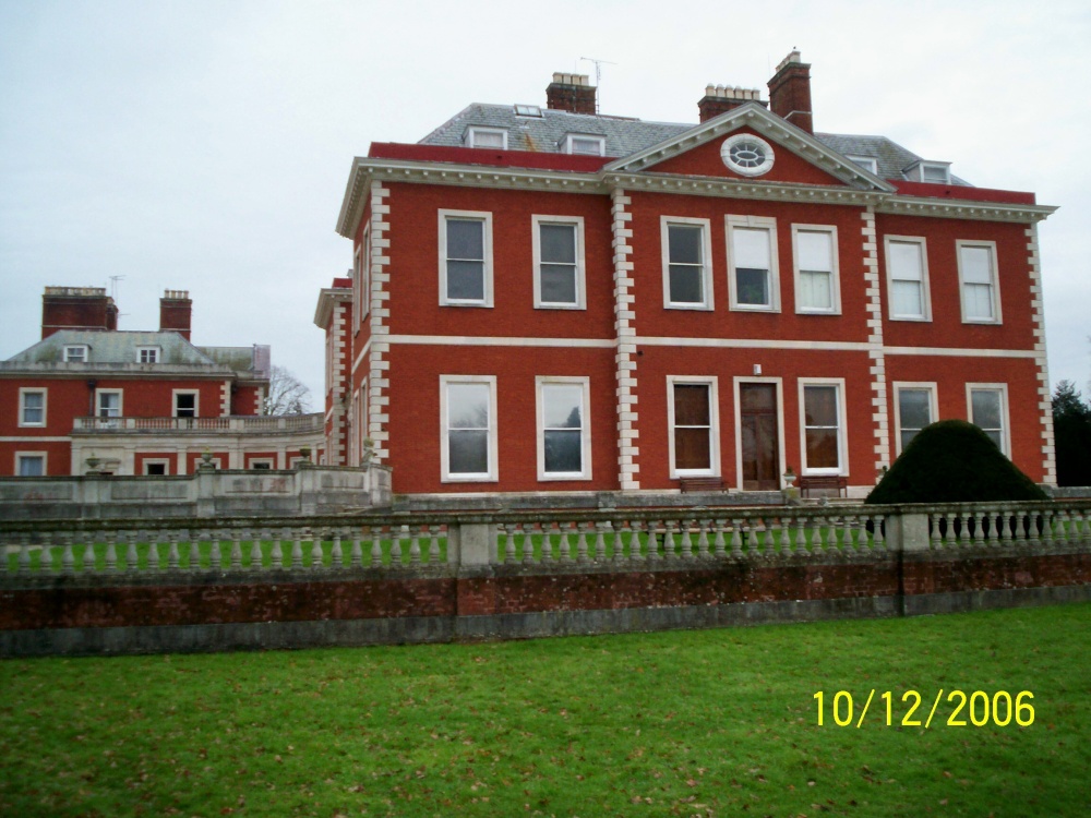 "Side view of the main building at Fawley Court, Henley on Thames" by