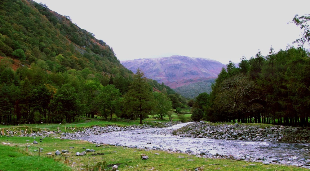 Photograph of taken from the camp site in Stonethwaite, Cumbria