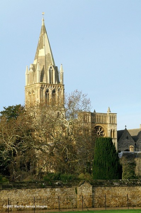 Oxford - Christchurch College Cathedral spire.