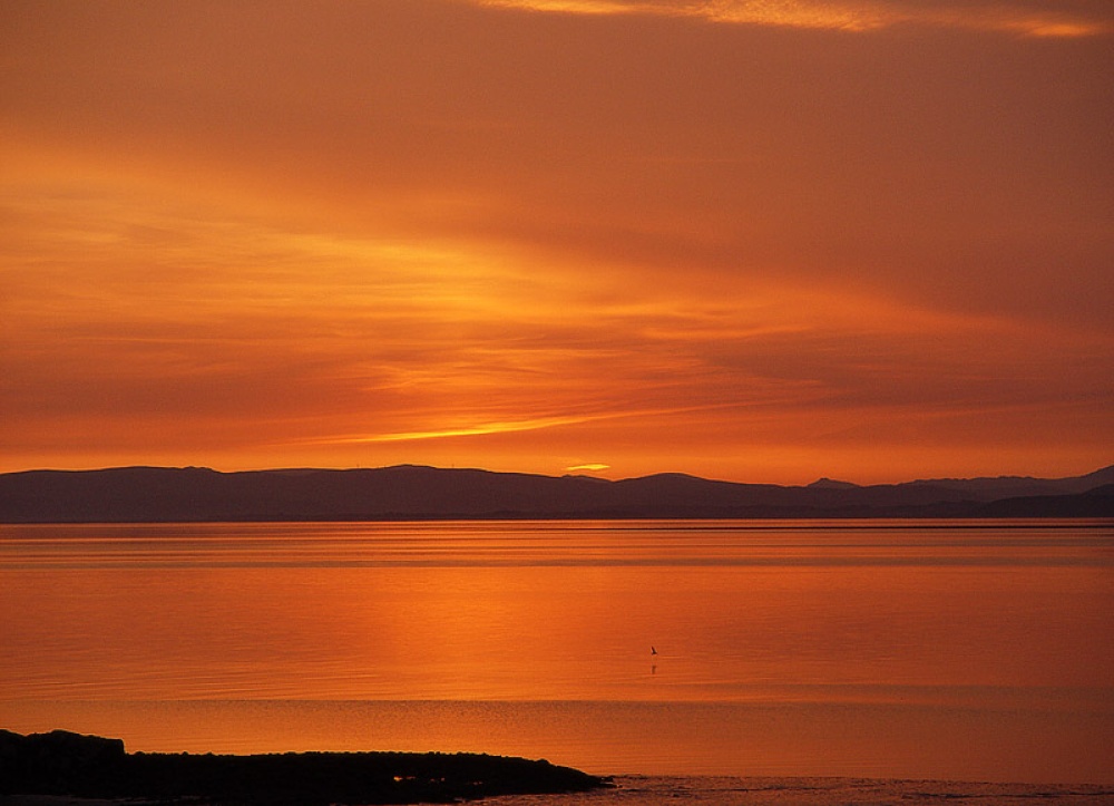 Morecambe Bay Sunset, Lancashire.