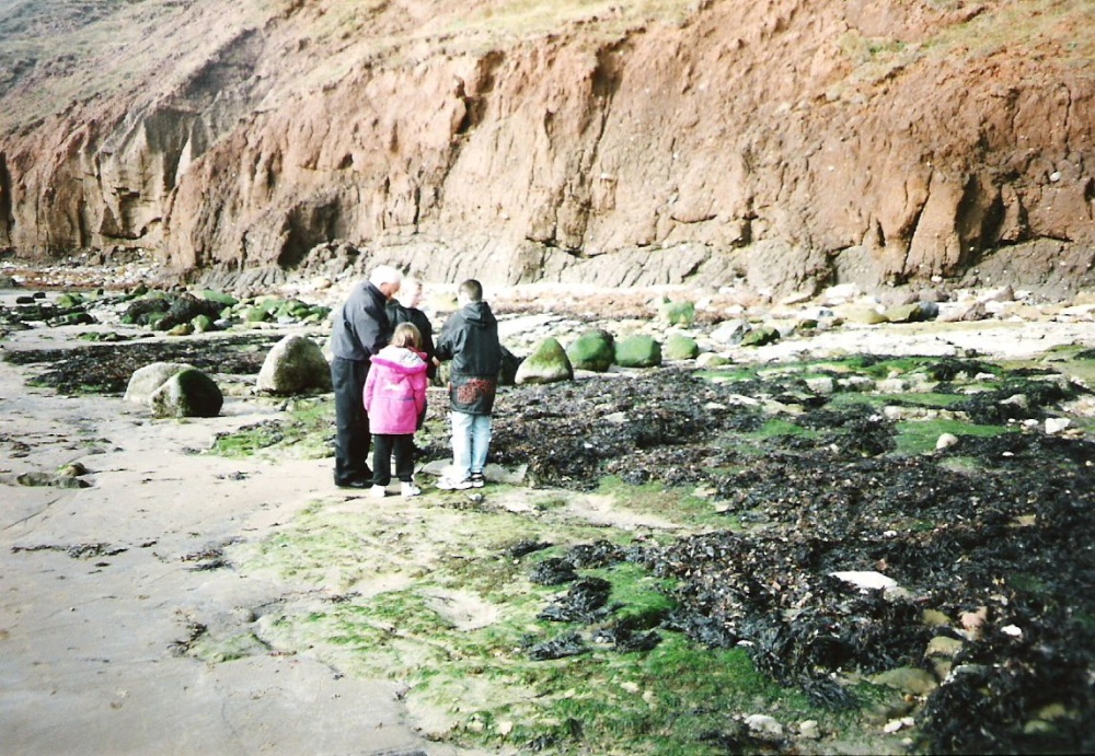 Beach at Filey, North Yorkshire in 1996. Full of interesting things.