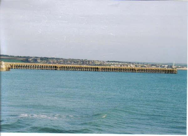 Newhaven Jetty in East Sussex.