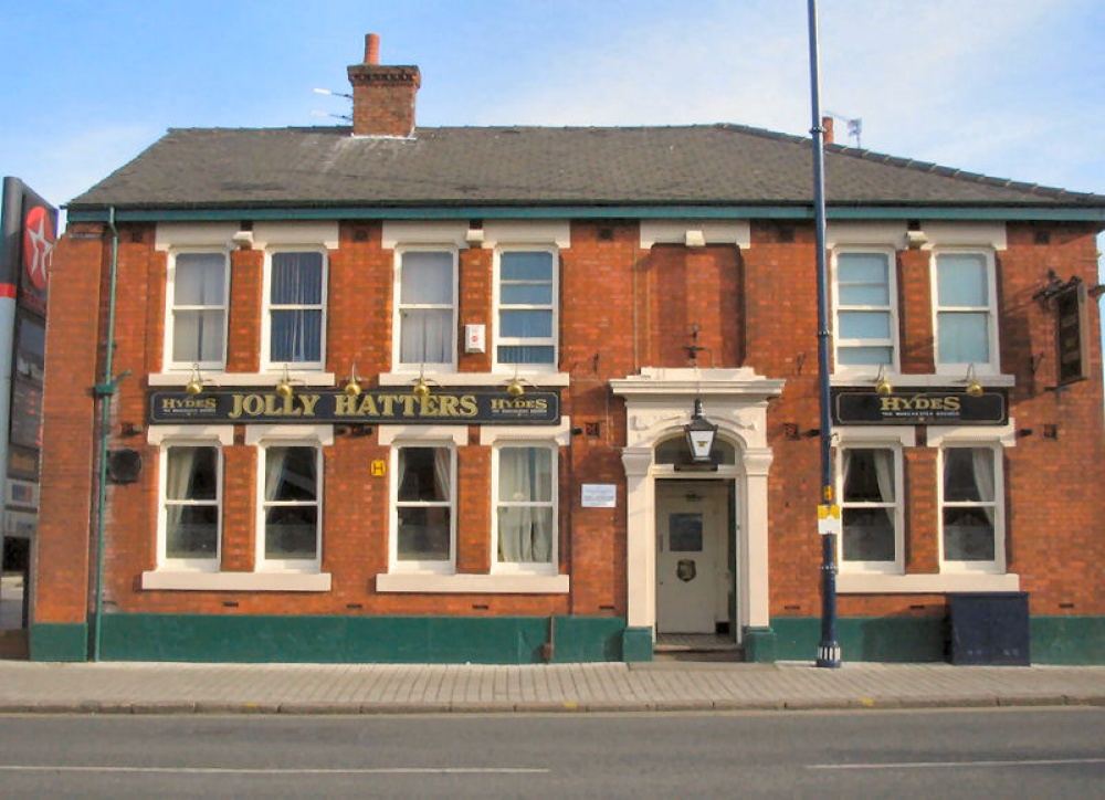 Jolly Hatter Pub in Denton, Greater Manchester.