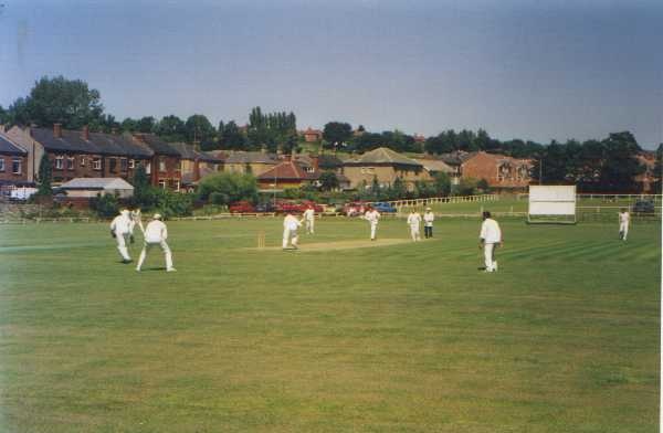 Photograph of The cricket field, Heckmondwike, West Yorkshire.