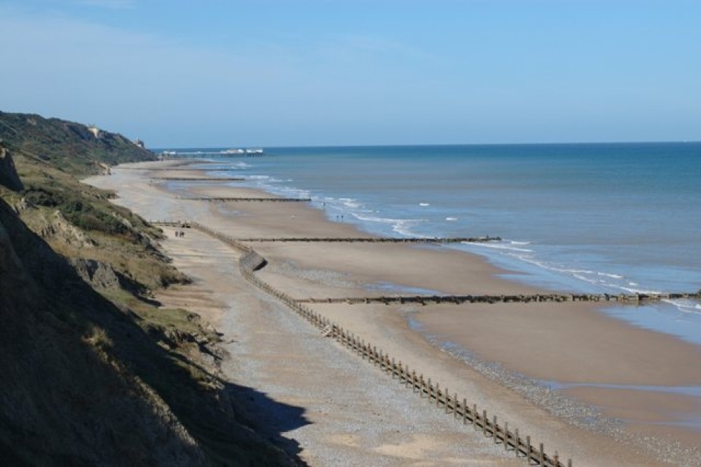 Beach Overstrand to Cromer, Norfolk.