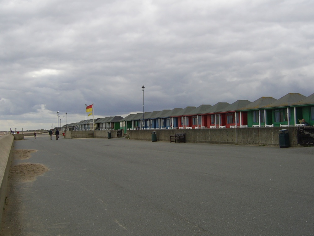 Photograph of The huts at Sutton on Sea, Lincolnshire.