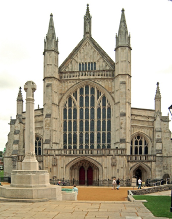 Winchester Cathedral, Hampshire, West Facade.