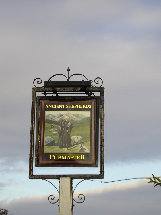 Ancient Shepherds pub sign, Fen Ditton, Cambridgeshire