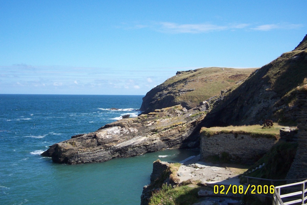 The view from Tintagel Castle in Cornwall