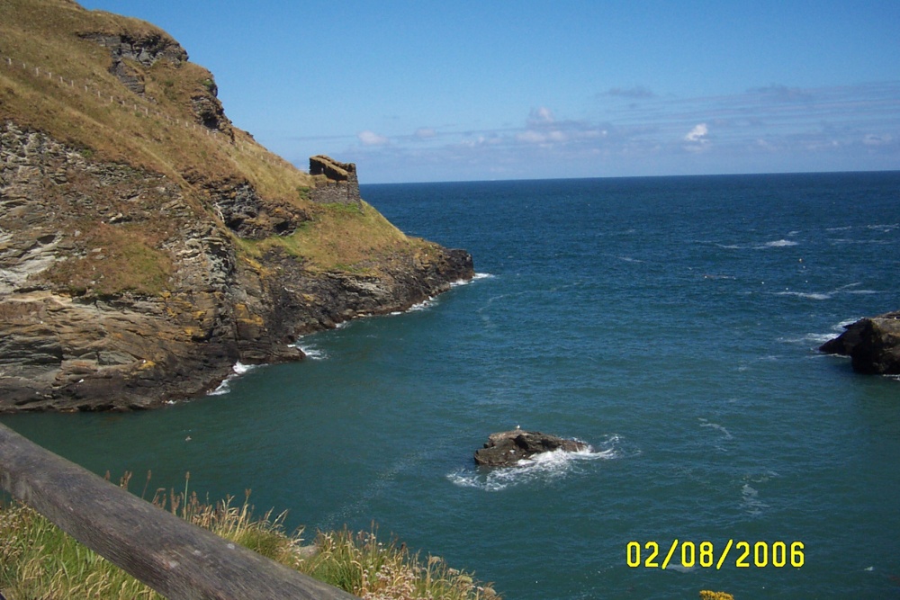 The sea from Tintagel Castle, Cornwall