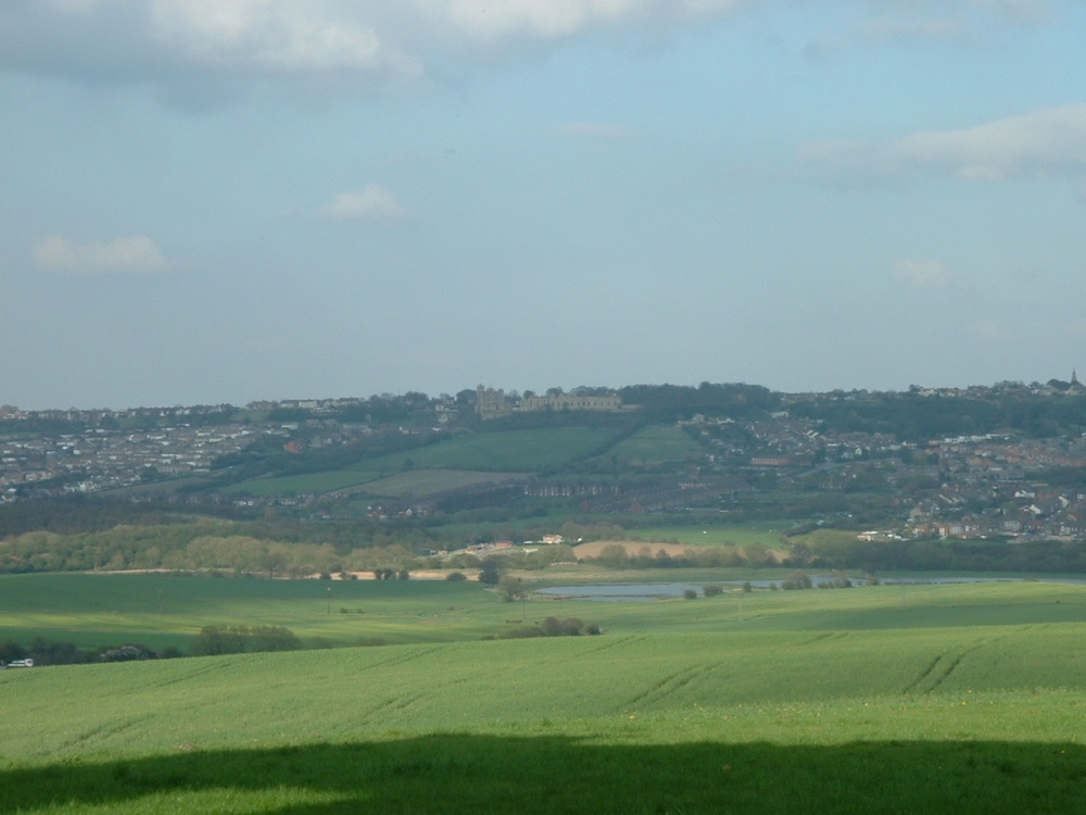 Photograph of View from the back of Sutton Scarsdale Hall, Derbyshire