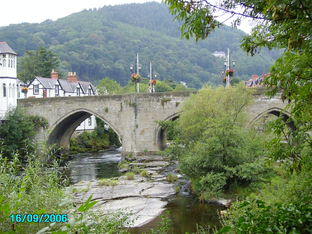 Bridge in the centre of Llangollen, North Wales