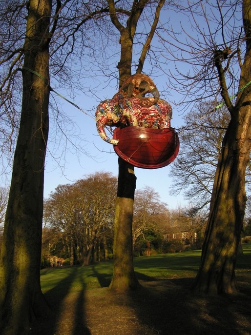 Art in Saltwell Park, Gateshead, Tyne and Wear, February 2007.