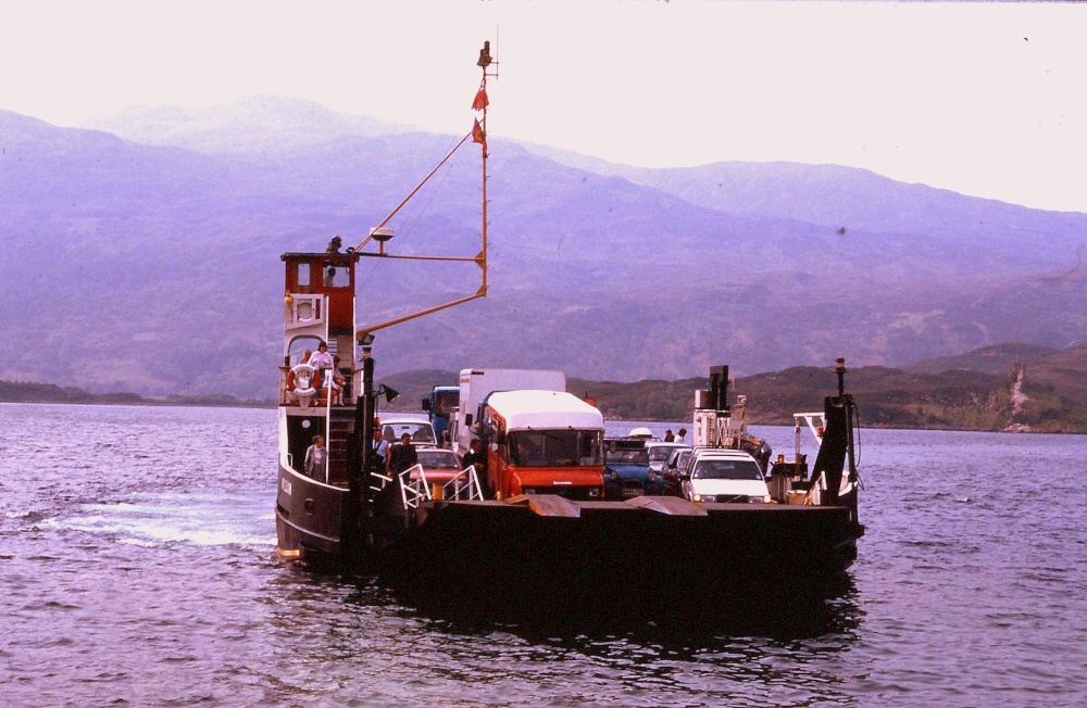 The ferry from Kyle of Lochalsh, Highland, Scotland to Skye.