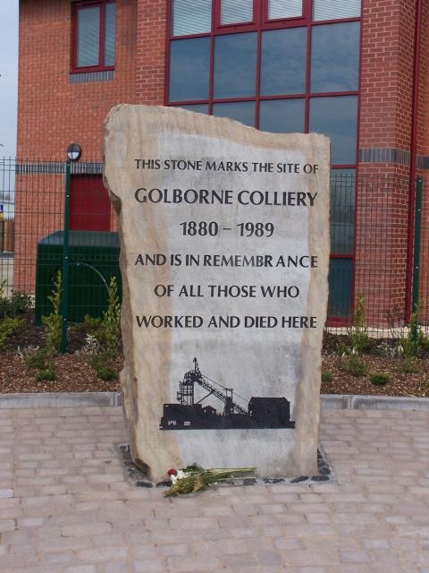 Miners memorial at Golborne, Lancashire