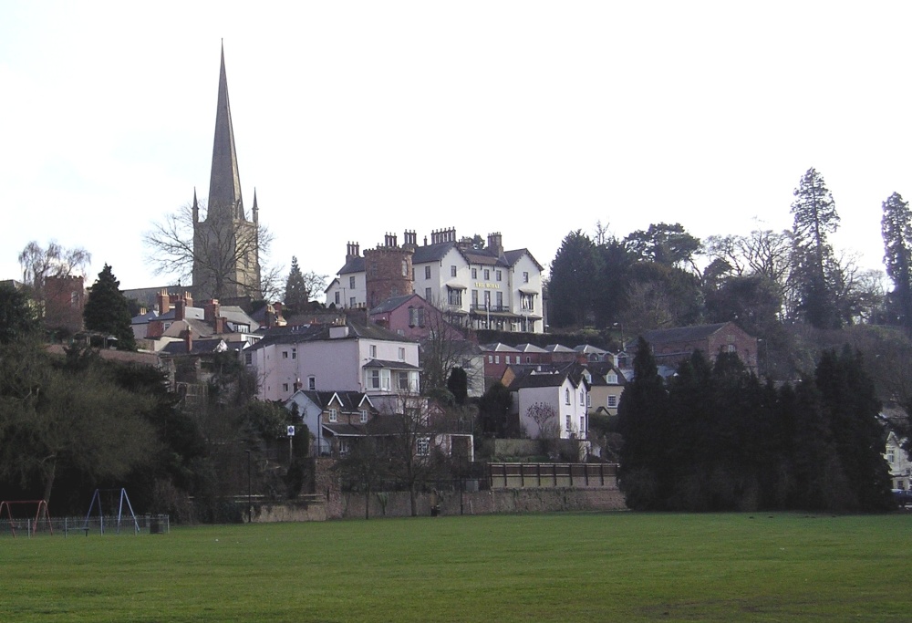 A view of Ross-on-Wye from the Riverside