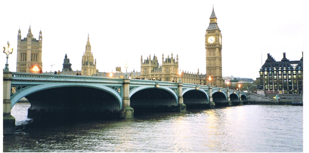 Westminster Bridge and the Palace of Westminster, London
