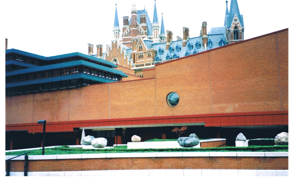 British Library and St Pancras Station, London