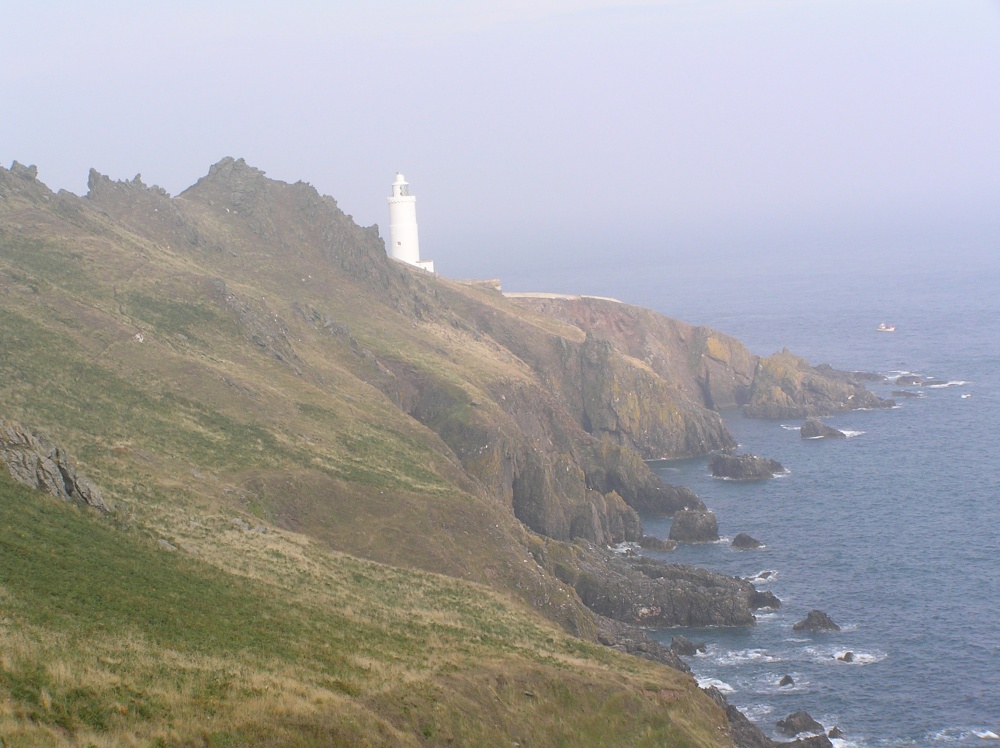 Start Point lighthouse after a storm, Devon