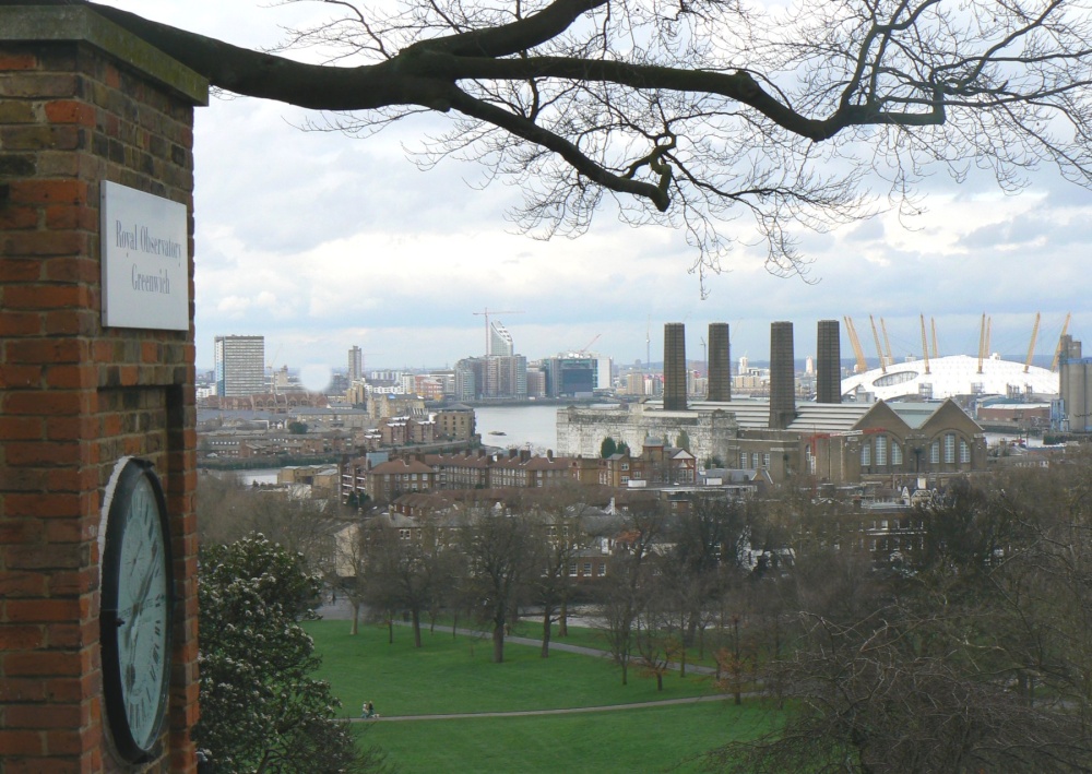 A view from the gates of The Royal Observatory, Greenwich.