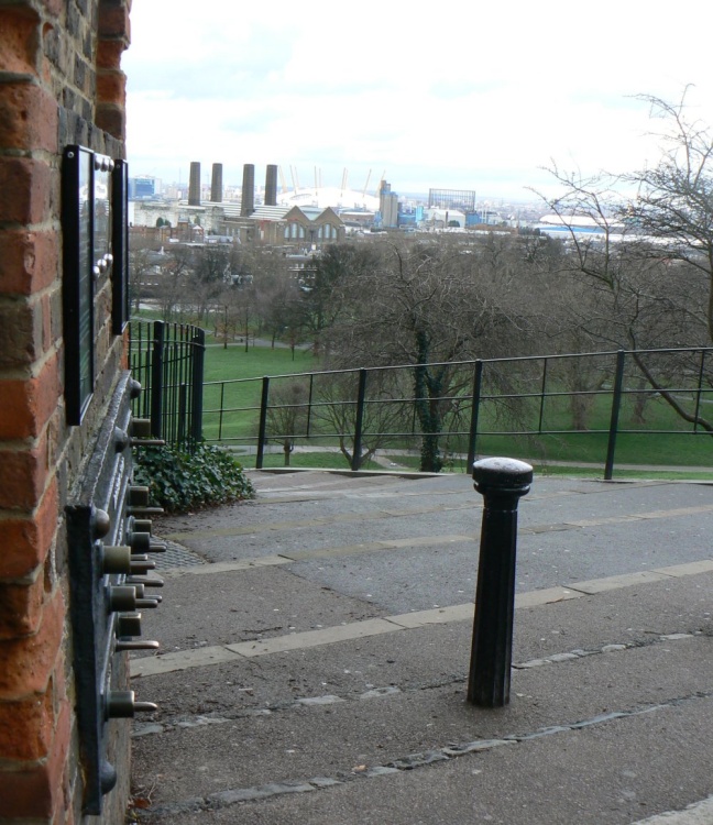 A view from the gates of The Royal Observatory, Greenwich.