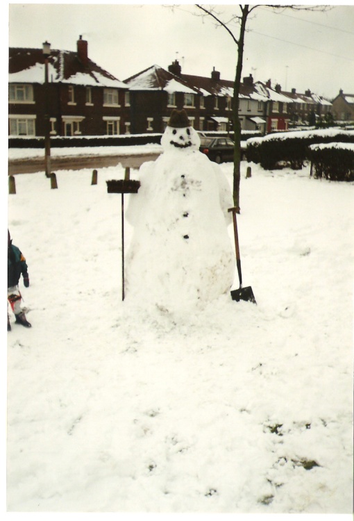 1993 - The snow really fell that year in Manton, Worksop, Notts
