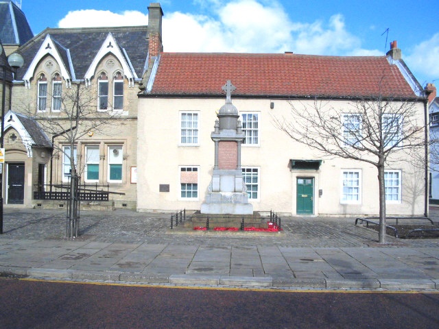 War Memorial, Bishop Auckland market place, Bishop Auckland, Durham.