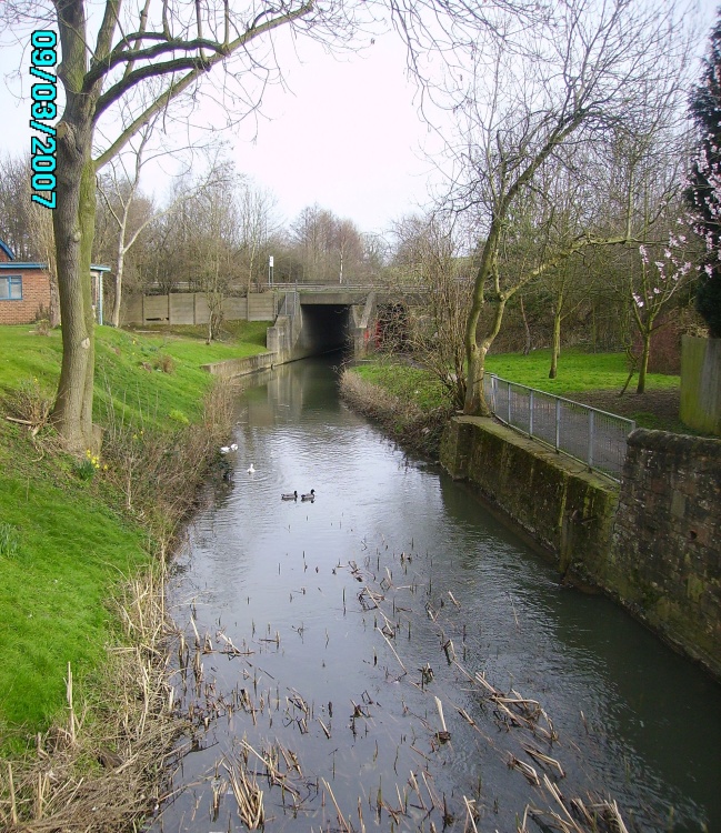 River Meden, running through Pleasley near Mansfield