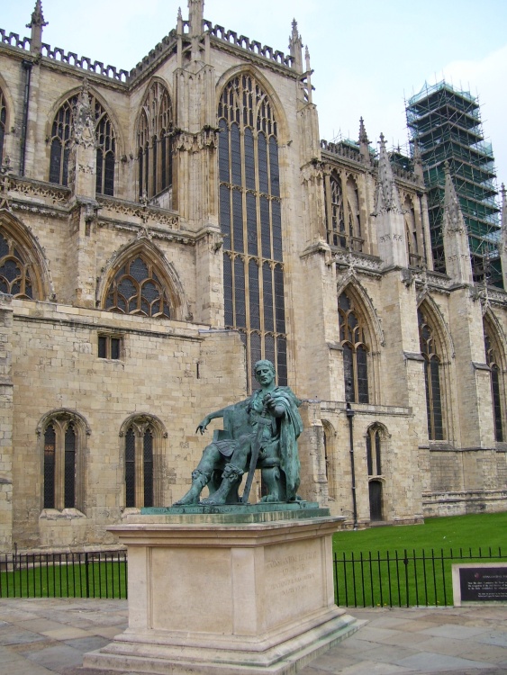York Minster, and statue of Constantine, York