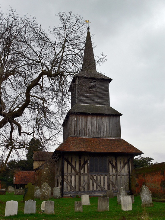 The Priory Church of St. Laurence, Blackmore, Essex. Dates back to 12th century.
