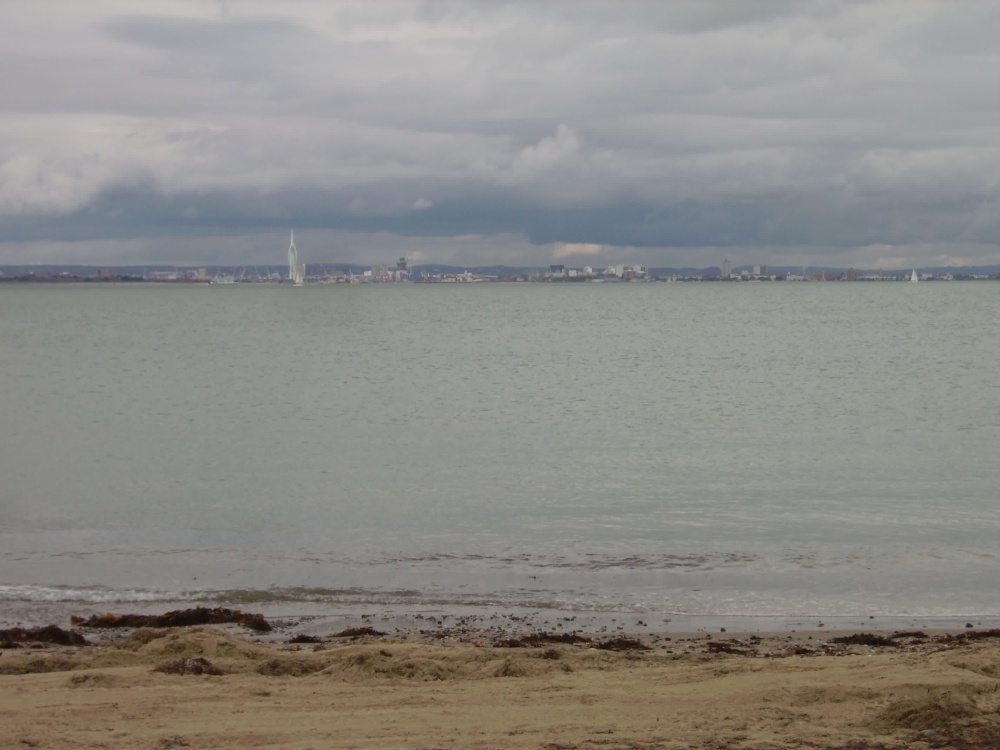 View of Portsmouth, Hampshire from Ryde, Isle of Wight