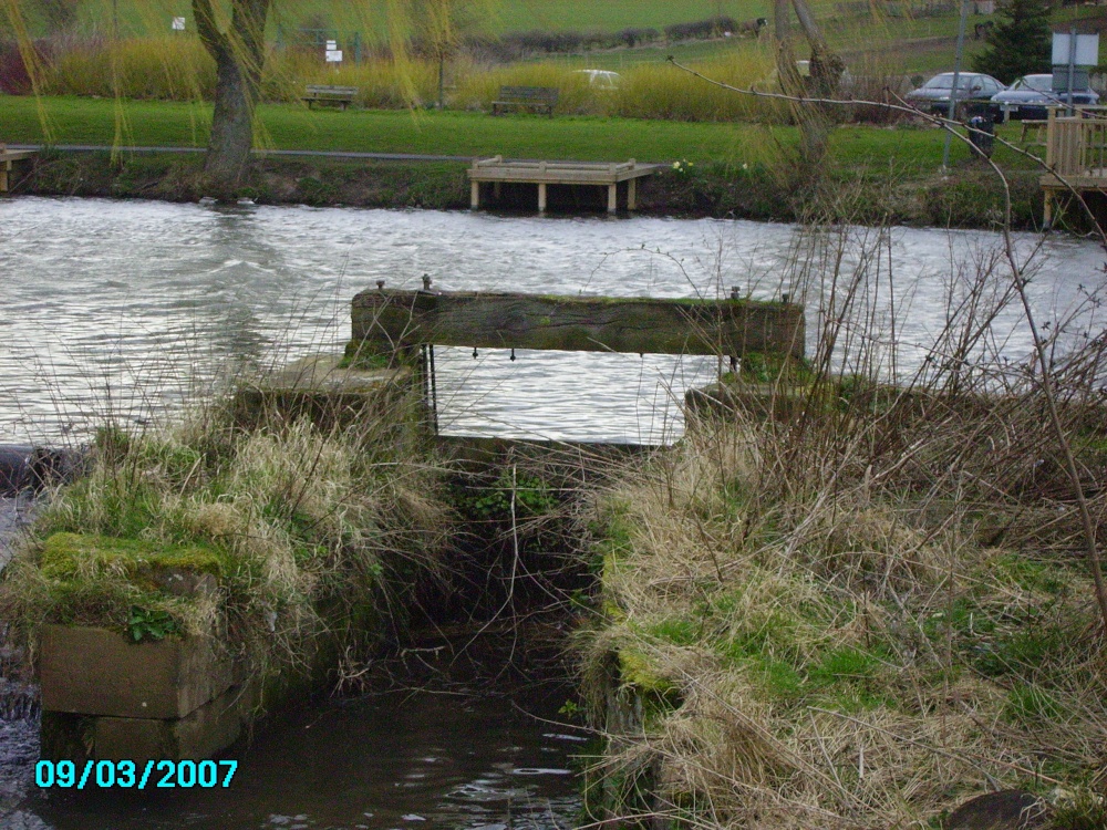 Photograph of An old part of the dam at 
Mill Dam,
Church Warsop, 
Nottinghamshire