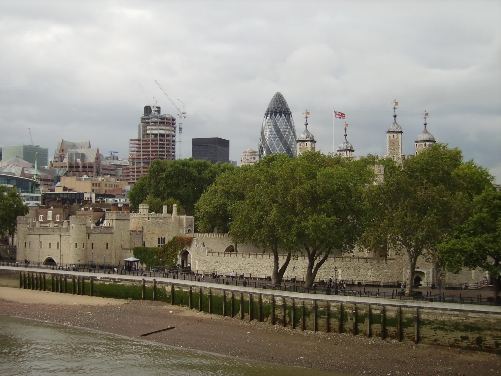 Tower of London from Tower Bridge, London