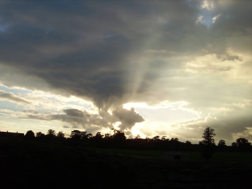 Storm outside Oxford, Oxfordshire