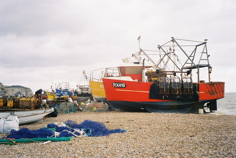 Fishing Boats at Hastings, East Sussex