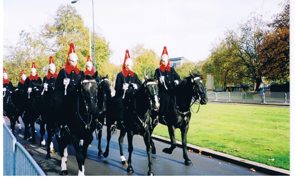 The Blues and Royals at Hyde Park Corner, London