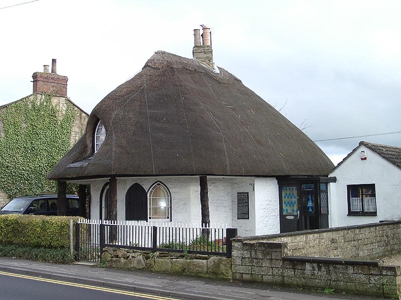 "Thatched toll house, Trowbridge, Wiltshire. Built circa 1750" by Darcy