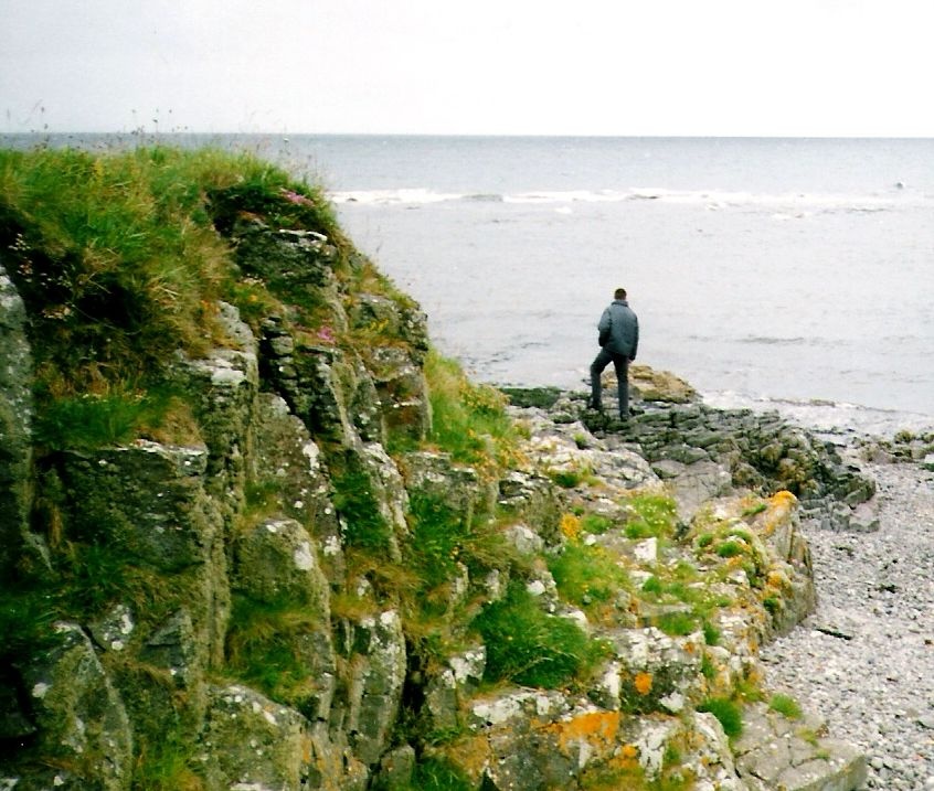 On the  east coast of Ayrshire, Scotland