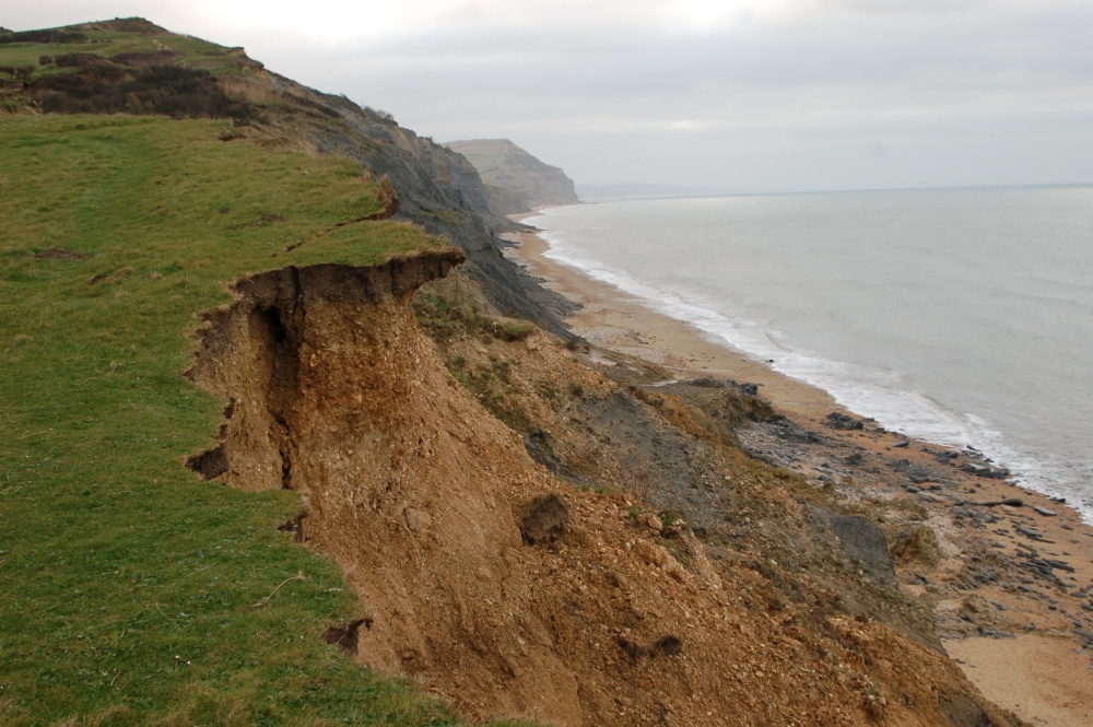 landslide in Charmouth