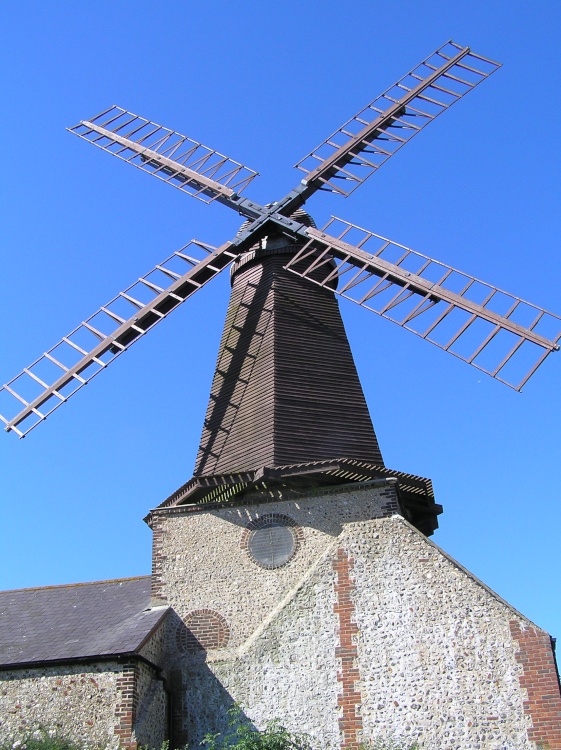 West Blatchington Windmill, east Sussex, sits in the middle of a housing estate in Hove.