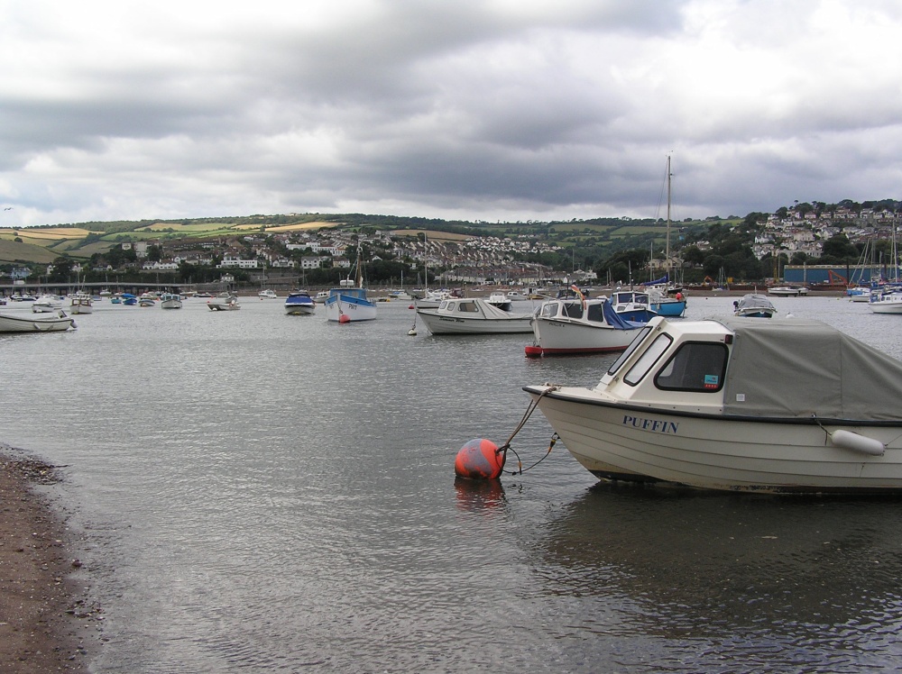 Teignmouth harbour, South Devon, on a rather dull day.
