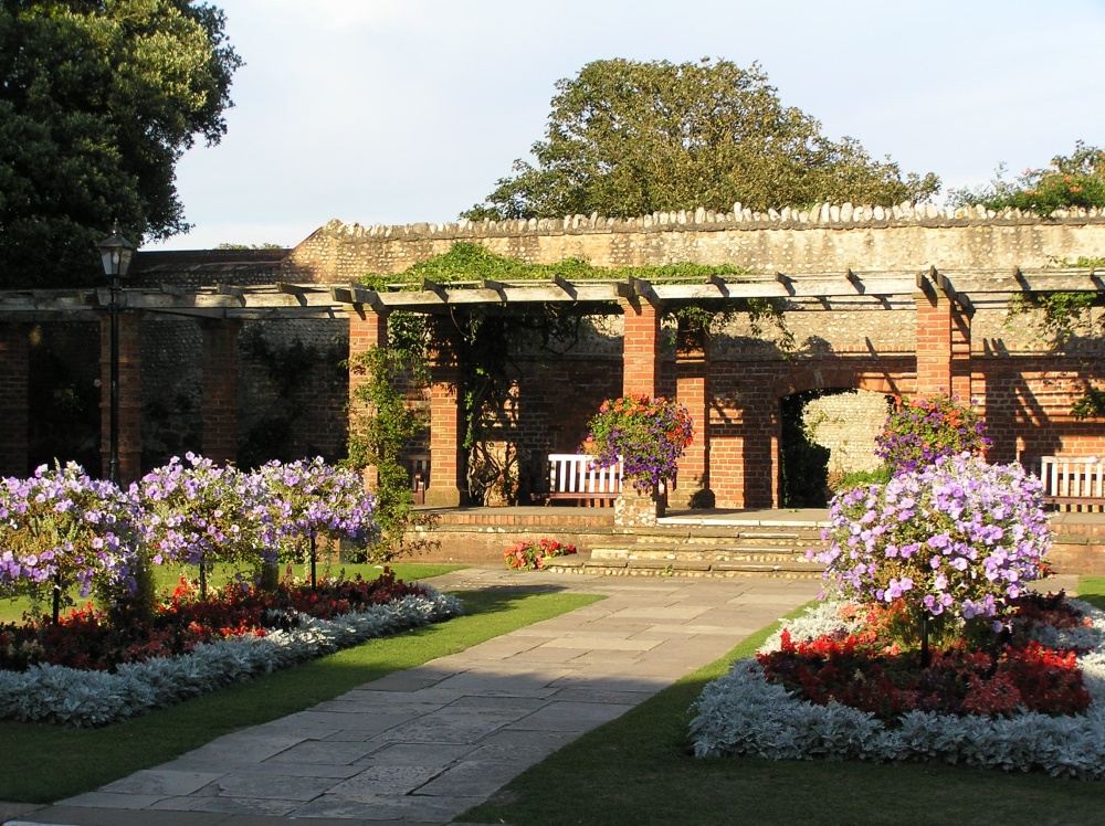 The Connaught Gardens on top of the cliff at the west end of Sidmouth, South East Devon.