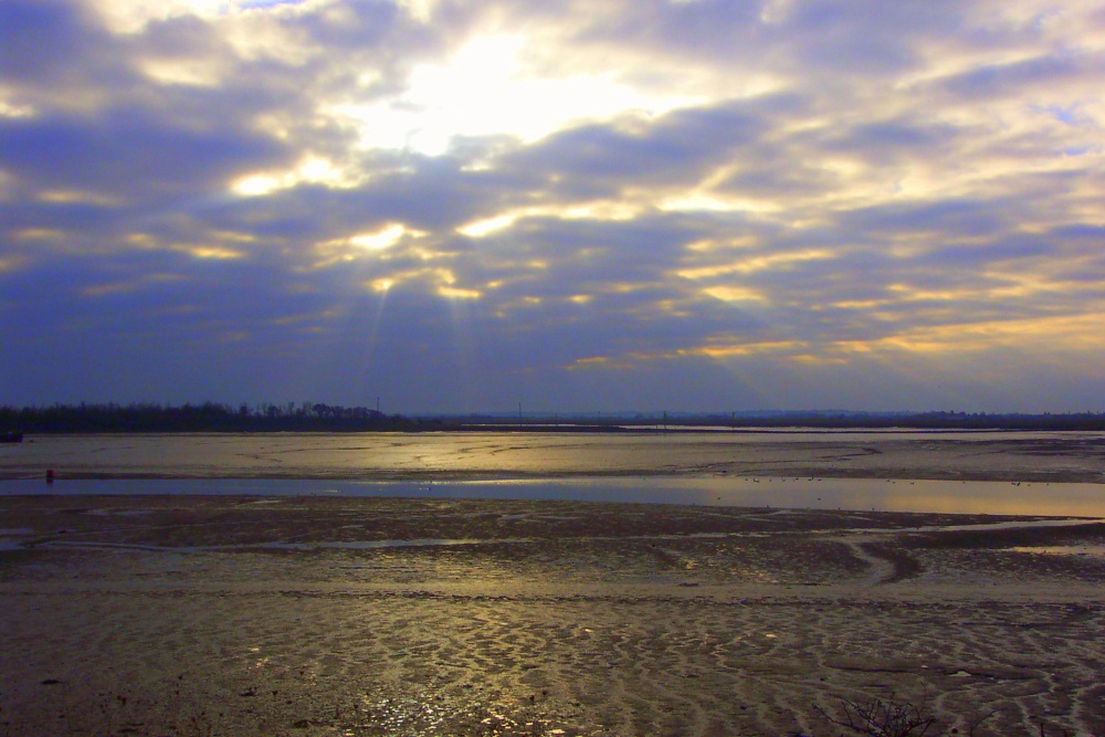 Heybridge Basin, Essex, at dusk