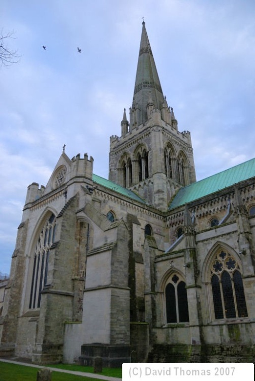 Chichester Cathedral, taken March 16th 2007 with Nikon D80 on a somewhat gloomy day.